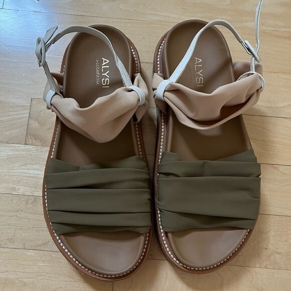 Alysi Leather Platform Shoes 39 NWOB - Picture 5 of 16